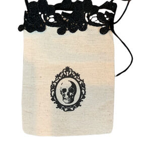Halloween Mini Crossbody Bag Skull Whimsigoth Witchcore Potions Handcrafted